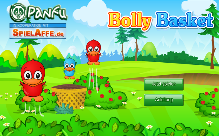 Spiele für Kids: Bolly Basket von Panfu.de - gratis und anmeldefrei.