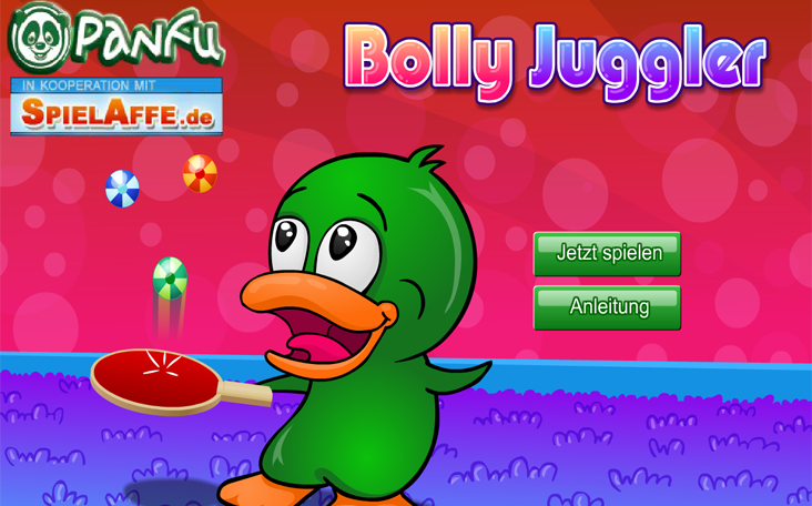 Spiele kostenlos Bolly Juggler auf Panfu.de im Internet.