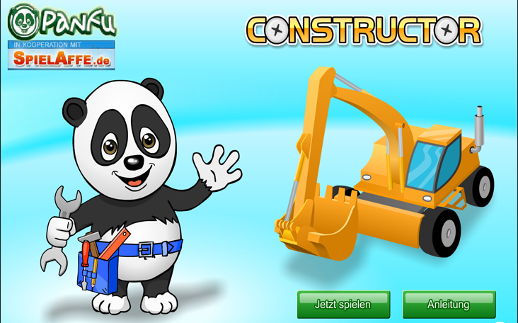 Gratis Kinderspiele online auf Panfu.de: Panda Constructor