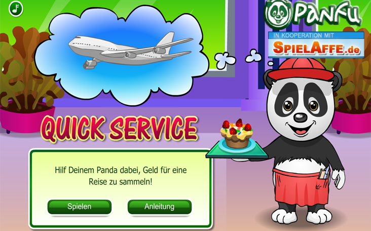 Downloadfrei spielen: Quick Service Panda - auf Panfu.de im Netz!