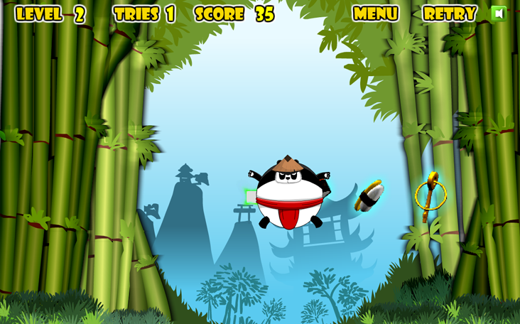 Spiele kostenlos auf Panfu.de: Samurai Panda - Pandaspiel ohne Download und Anmeldung.